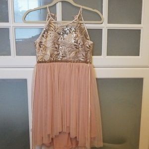 Rose gold girls dress